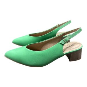 פלייפוט סנדל עקב בלוק רצועה אחורית ירוק