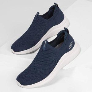 סקצרס נעל גרב ללא שרוך כחול