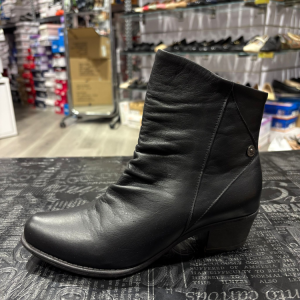 מגפון מכווץ עור אמיתי רפידת נוחות שחור