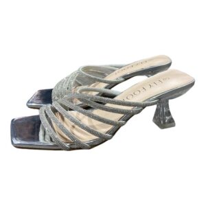 פלייפוט כפכף אלגנטי רצועות דקות כסף