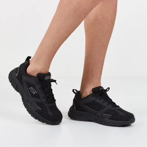 סקצרס נעל הליכה גזרה רילקס פיט שחור שחור