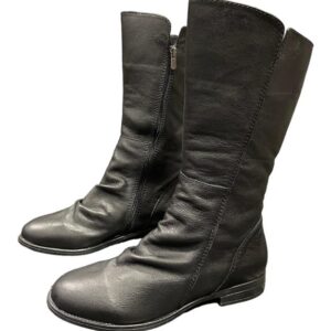 מגף כיוויצים שחור עור דגם איילה