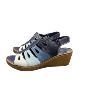 פלייפוט סנדל עקב רוקי רצועות צבעוניות כחול