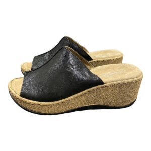 ליידי קומפורט כפכף רוקי שחור מוברש