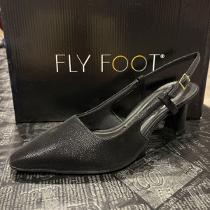 פלייפוט סנדל עקב אלגנטי שחור מיוחד