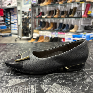 פלייפוט מוקסין שחור עם אבזם