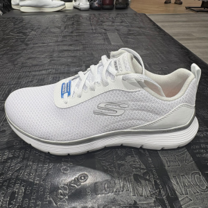 סקצרס ספורט שרוך לבן כסף