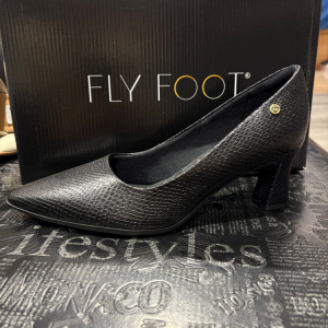 פלייפוט סירה עקב בינוני שחור קרוקו