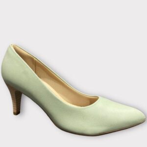 פלייפוט נעל סירה חרטום שפיץ עקב דק ירוק | עקב 6.5