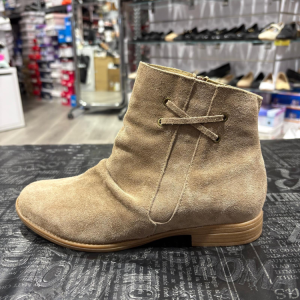 1066 מגפון נוחות כחול עור רך אגוז/טאופ זמש