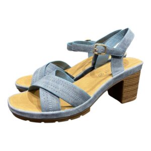 פלייפוט סנדל מצולב עקב מלא כחול